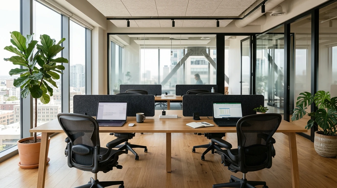 Moderne Büroetage im Übergabezustand