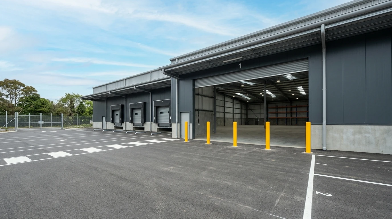 Logistikhalle mit Loading-Docks