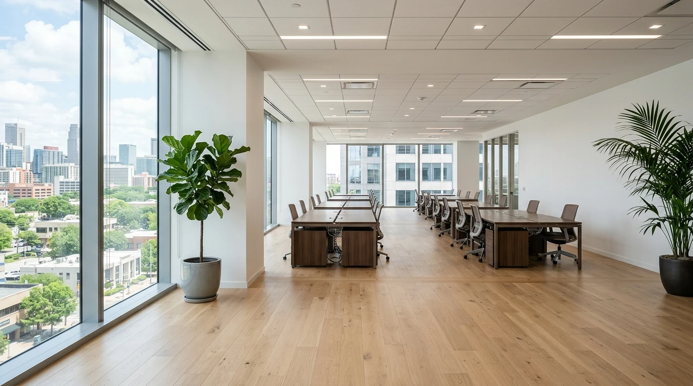 Bürofläche bei Besichtigung