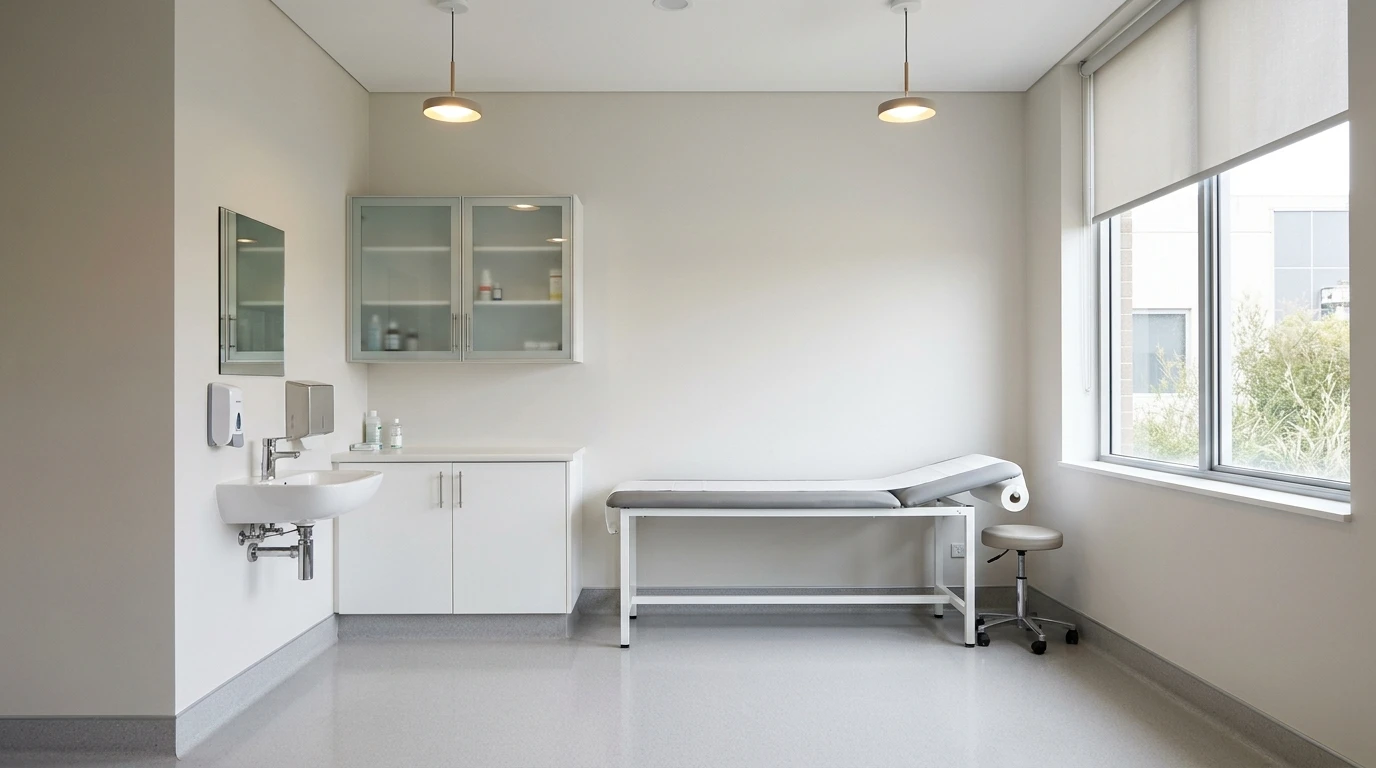 Behandlungszimmer in der Übergabe
